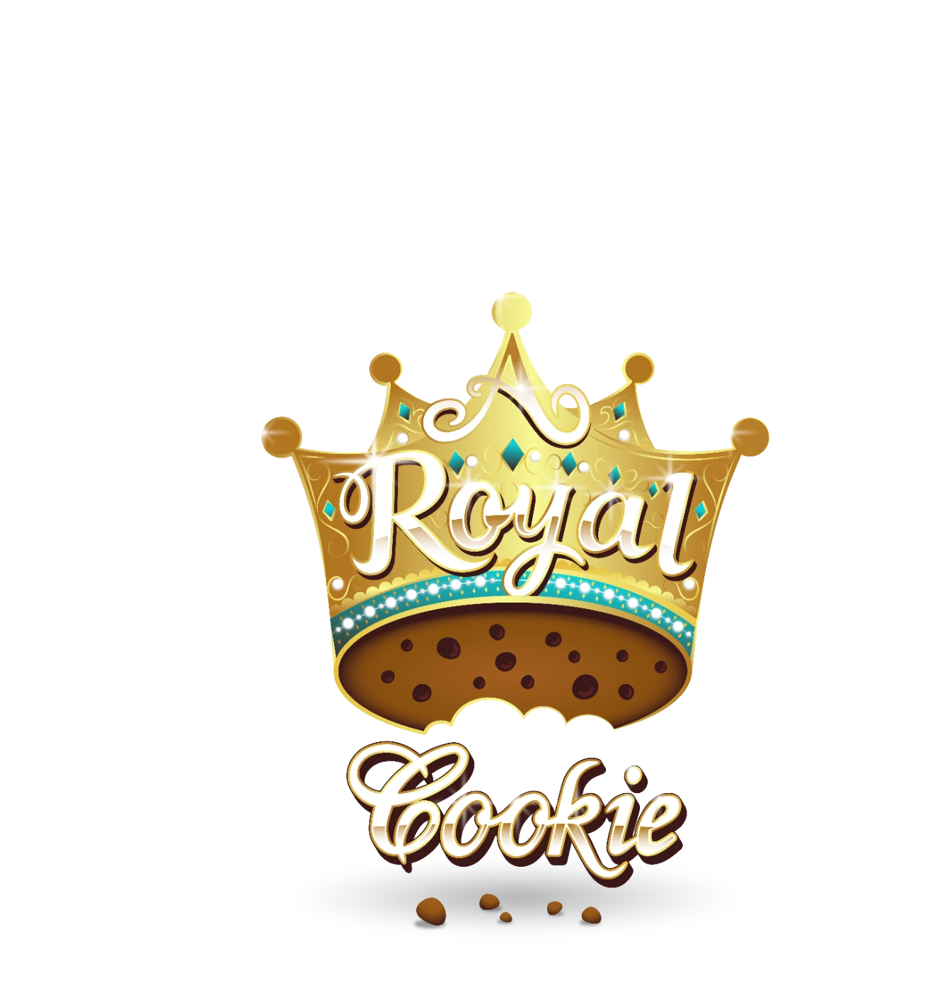 A Royal Cookie crown and cookie logo
